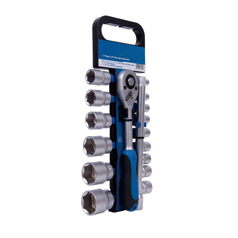 HT-09 17 piece 1/2 inch drive 6 pt socket set